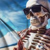 Pirate Flag - Jolly Roger Flag with Skeleton on the