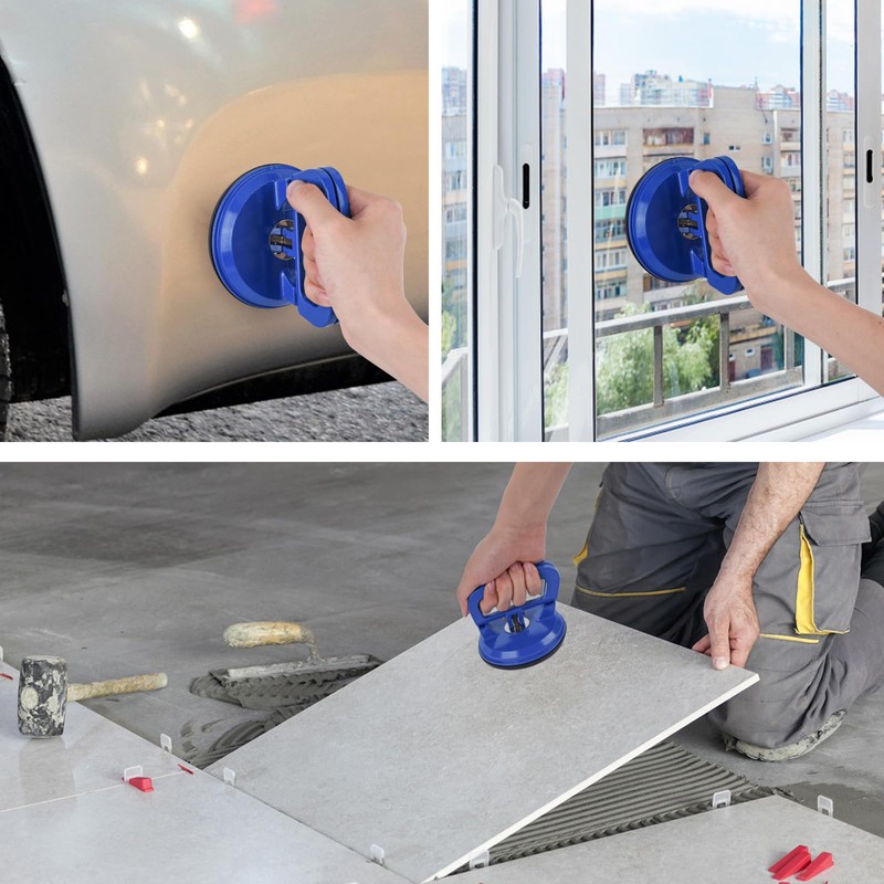 FCHO Glass Suction Cup Heavy Duty Aluminum Vacuum Plate Puller