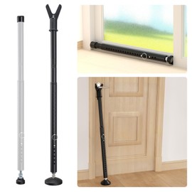 Door Security Bar & Sliding Patio Door Lock, Heavy Duty Door Stoppers Security Devices from Inside, Apartment Door Jammer Door Stopper, Portable Hotel Door Locks for Travelers Security