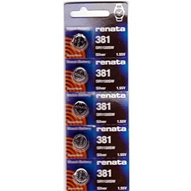 #381 Renata Watch Batteries 5Pcs
