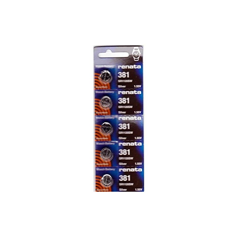 #381 Renata Watch Batteries 5Pcs