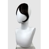 Clip in fringe hairpiece/clip-in curtain bangs, with long, face framing