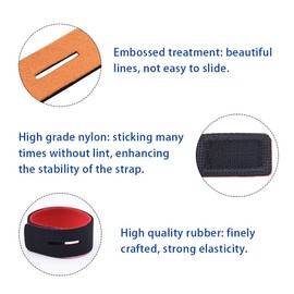 KnR Harmony Fishing Rod Belt Pack of 6 Rod Bands Fishing Tackle Accessories Adjustable