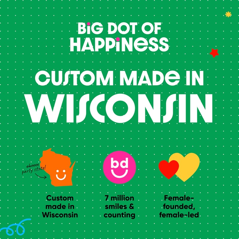 Big Dot of Happiness Cartel de baloncesto – Let The