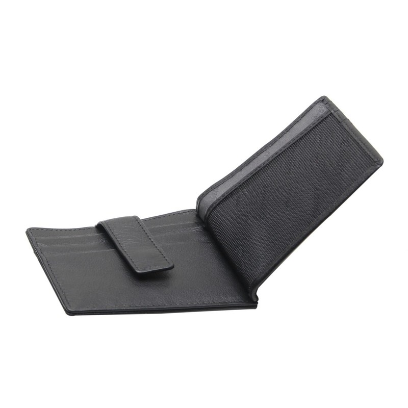 Esquire Oslo Credit Card Holder RFID Leather 9.5 cm, nero,