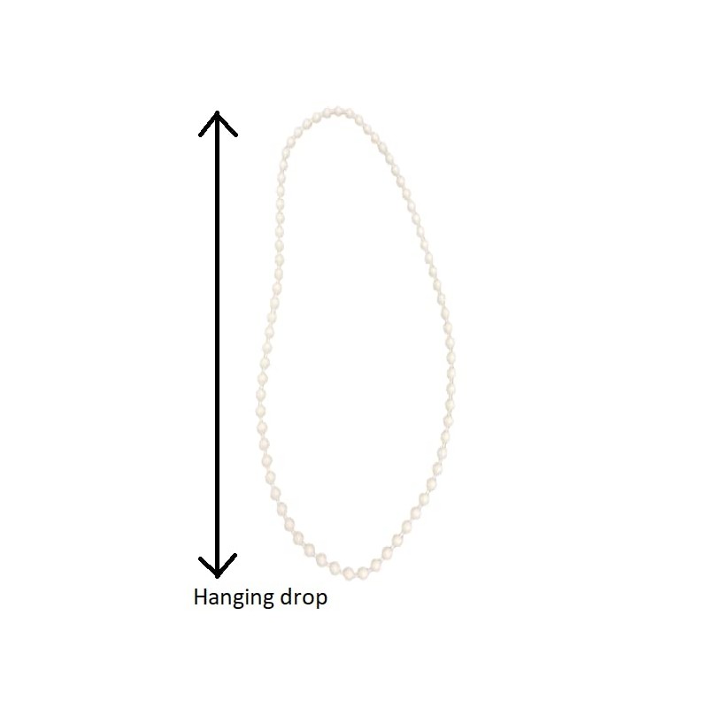 Blindspares Replacement Window Blind White Chain Continuous Loop - 1.75m,
