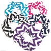 Chevron Fabric Hair Scrunchies Set of 5 Ponytail Holders Turquoise