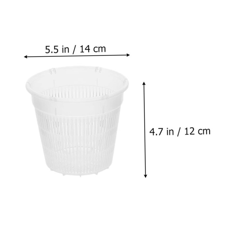 Outanaya 6pcs Breathable Plastic Orchid Pots with Drainage Portable Flower