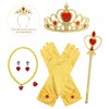 Jurebecia Belle Princess Accessories 6 pcs Costume Accessories with Crown