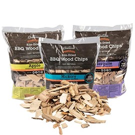 Camerons Products Wood Smoker Chips 3 Pack~ 2 lb. Bag, 260 cu. in. - Apple, Hickory, Mesquite, 100% Natural, Fine Wood Smoking and Barbecue Chips…