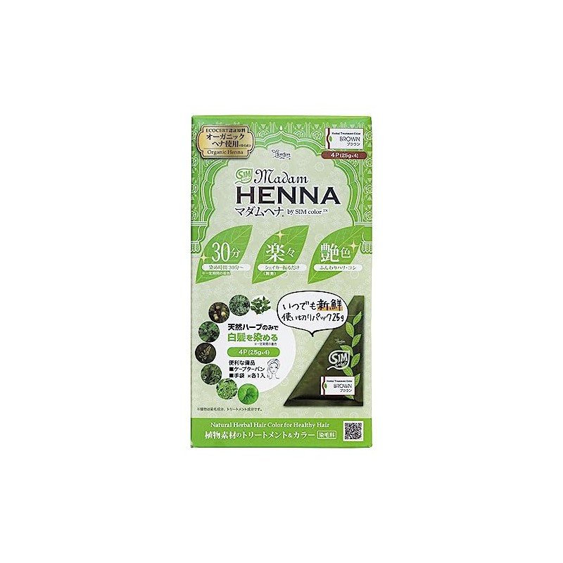 Shim Shim Japan Shim Shim Madame Henna 4 Pack Set,