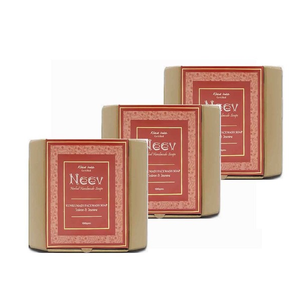 Handmade Nave Kunkumadi Face Wash, Soap, Set of 3 AYURVEDA