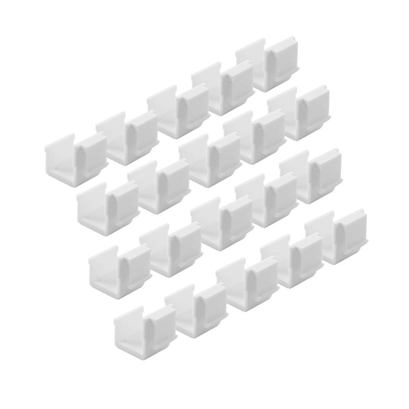 TENINYU (20-Pack) Blank Keystone Jack Inserts for Wall Plate, White