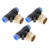 HOPESPANNER Push to Connect Air Fittings 1/4" t Type Air