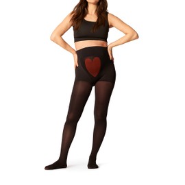 ITEM m6 - Maternity Tights with Compression for Pregnant Women, Opaque, 50 Denier, Mum Tights, Black - 50 DEN