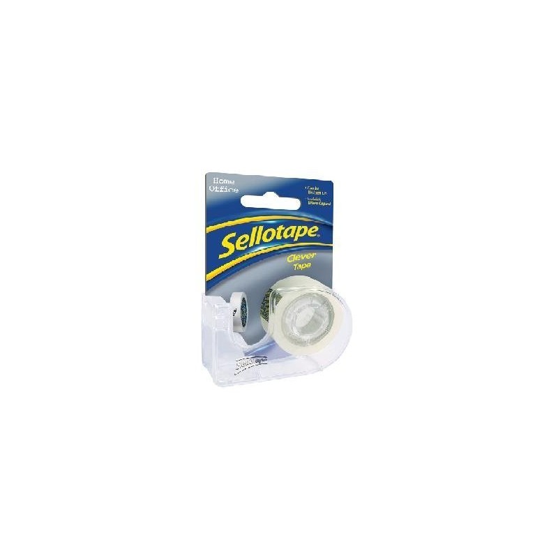 Sellotape Set of 6 Clever Dispensers with Six Rolls of