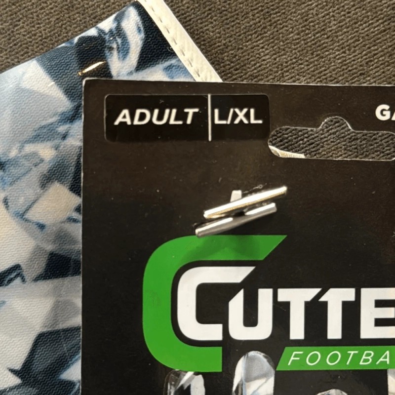 Cutters Game Day Elite Football Gloves Adult L/XL White Diamond