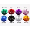 Allstarco 50mm (2") Large Red Ruby Round Flat Back Acrylic
