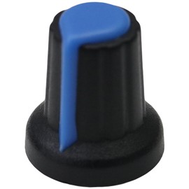 30 Pack Mixed Colour 6mm Splined AG2 Rotary Control Knobs Black Body Audio/Guitar/Mixer Knob