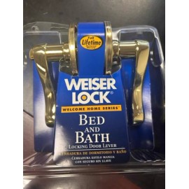 WEISER LOCK DOOR LEVER BED&BATH