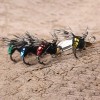 Juego De Señuelos Para Pescar Insectos Con Mosca, 5 Unidades