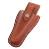 Xhziy Leather Garden Tool pouch with Snap Closure Belt Mount
