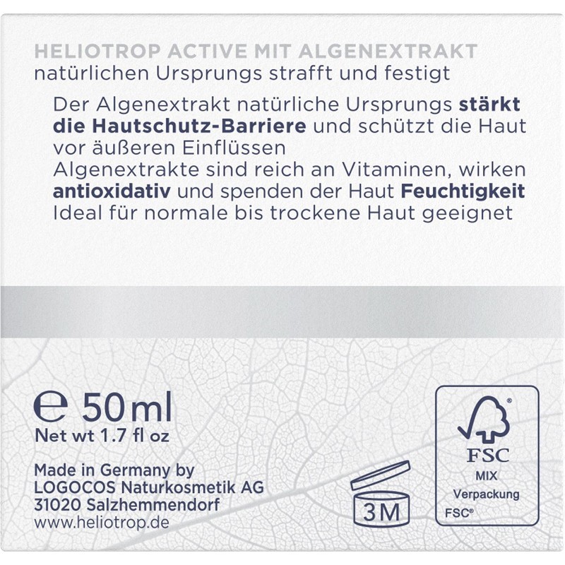 Heliotrop Moisturising Night Cream for Normal to Dry Skin, Face