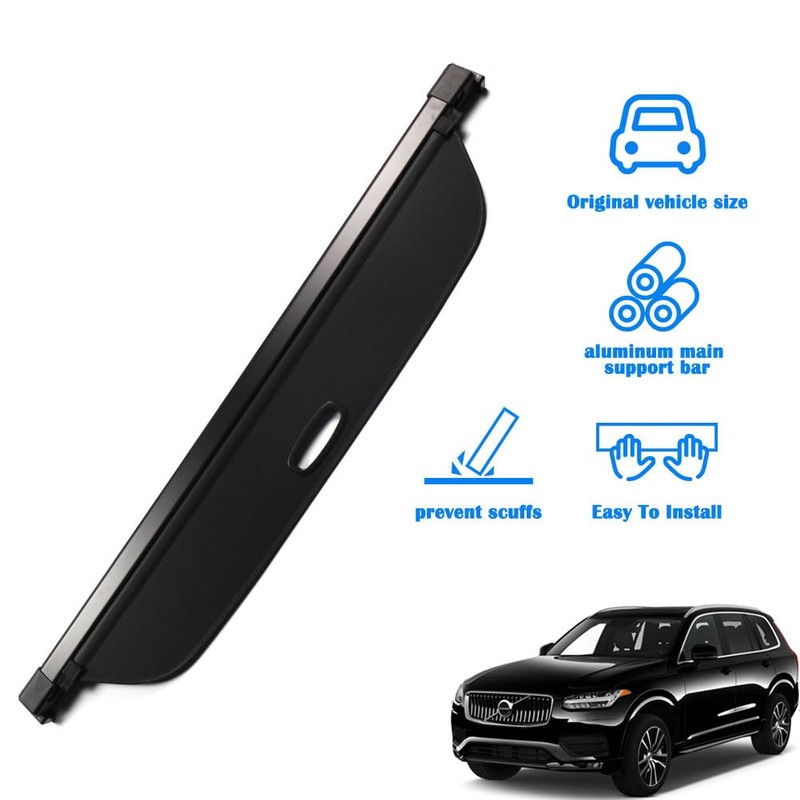 Marretoo for Volvo XC90 Cargo Cover 2024 2025 2016 2017