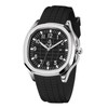 Blekon Collections Men's 44mm Quartz Watch, Comfortable Silicone Strap, Luminous