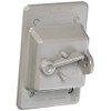 Hubbell-Bell PTC100GY Weatherproof Vertical Box Mount Nonmetallic Toggle Cover, 1-Gang,