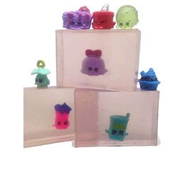 BearNaturalOrganics Natural Sh0pkins Soap Kids Soap with Toy Inside 4 Ounces Each form a Collection of Sh0pkins Toys Season 1-8 Mini Girls Toys.
