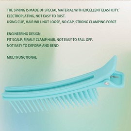 10pcs Hair Section Clip Clamp, Layered Hair Clips Hair Brush Clip Detangling Multifunction Layered Hairdressing Brush Clip for Styling Sectioning