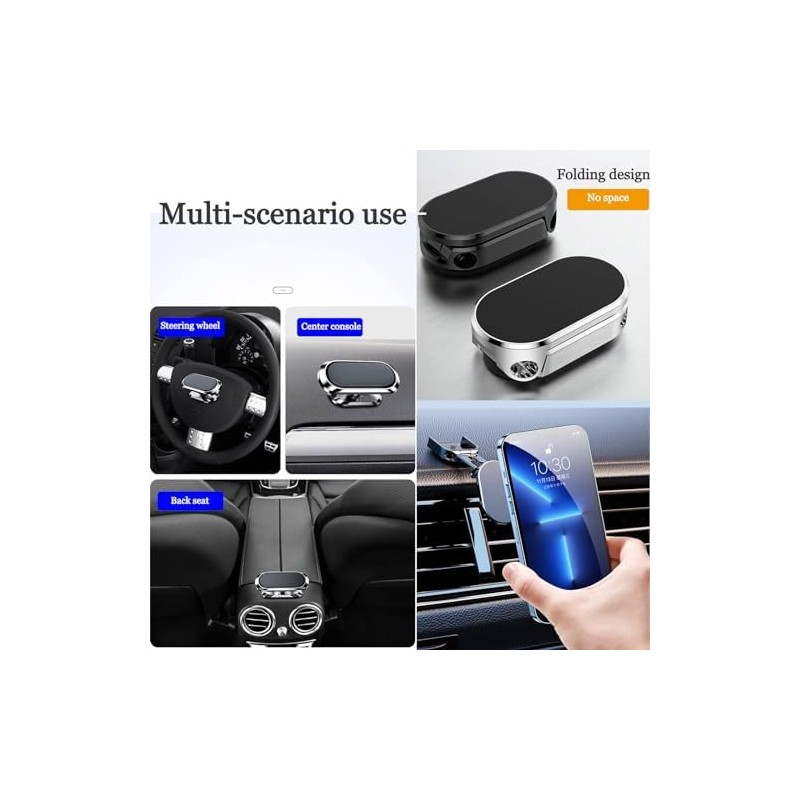 Soporte Celular Auto Magnético, Giratorio de 360 MagSafe Car Mount,