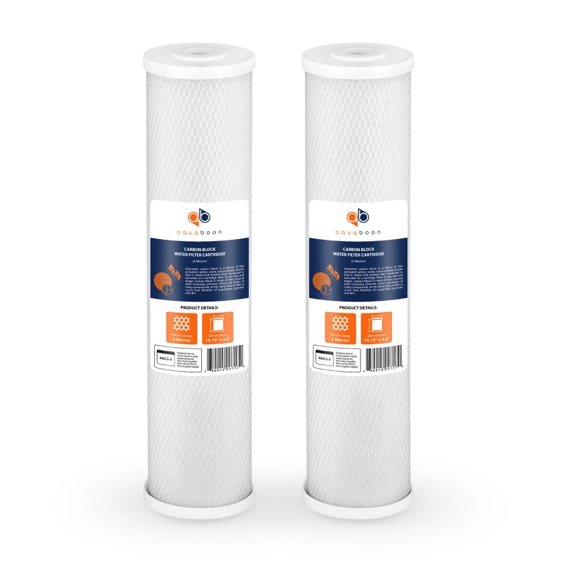 AquaBoon 2PK of Aquaboon Big Blue 5µm Coconut Shell Carbon