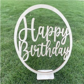 Happy Birthday Table Sign,Birthday Table Centerpiece,Birthday Favor Decoration for 30th 40th 50th 60th 70th 80th 90th 100th Birthday Party Decoration