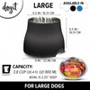 Dogit Dogit 2-in-1 Elevated Dish/Bowl, Black, 900 ml