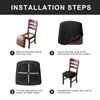 Genina Waterproof Seat Covers for Dining Room Chairs covers dining