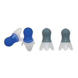 Tapones reductores de presión para los oídos con reducción de ruido, accesorio de viaje, tapones de silicona para los oídos de vuelo, 2 pares (azul + 
