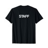 STAFF Back Print Back Lettering Staff T-Shirt