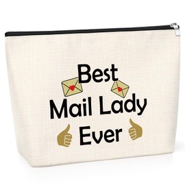 Mail Carrier Gift Cosmetic Bag Mail Carrier Appreciation Thank You Gift Postal Worker Gift for Women Friend Toiletry Bag Christmas Retirement Presents for Mail Lady Makeup Travel Pouch