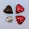 Red Foiled Chocolate Hearts