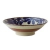 Showa Ceramics Ryukyu Ruri Arabesque 8.0 Noodle Bowl, Diameter 9.6
