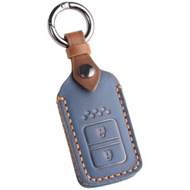 [smasol] WR-V Key Cover, Freed, Genuine Leather, New Fit 4, Key Cover, Civic Vezel, Motorcycle, PCX125, JK05, PCX160, KF47, JK03 Key Case, blue / 2 button