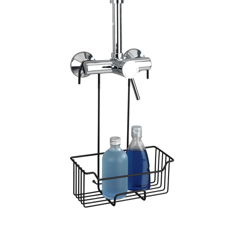 WENKO Milo Thermostatic Shower Caddy Matte Black
