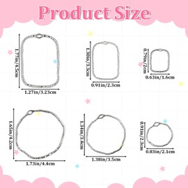 48 Pcs Open Bezels for Resin, Alloy Open Back Bezel Pendants