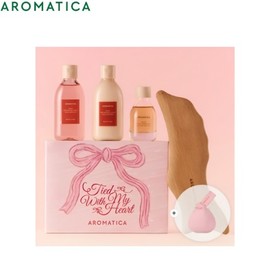 AROMATICA Body & Massager Gift Set 5items, Type:04 Mellowness Body 3items & Gua Sha Set (+Pouch)
