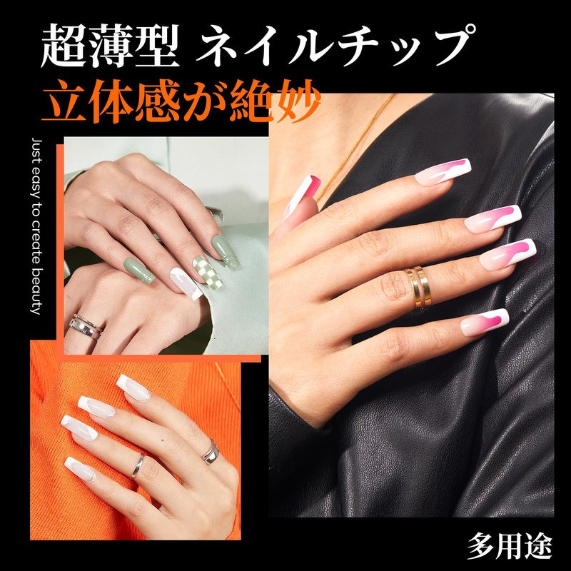 Modelones Nail Tip, Short Oval, Sanded Nail Tip, Short, Full