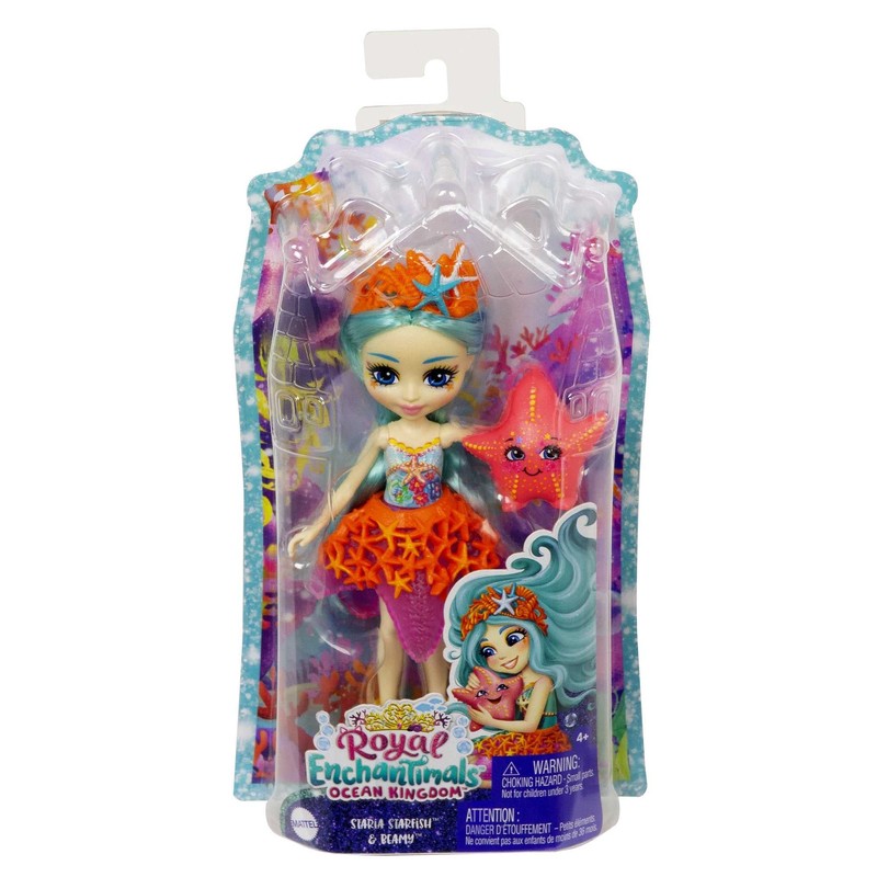 ROYAL ENCHANTIMALS OCEAN KINGDOM STARIA STARFISH & BEAMY Doll