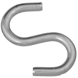 National Hardware N273-441 2076BC Open S Hook in Zinc plated,3 Inch