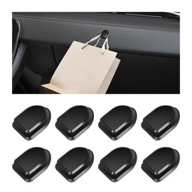 ZNDAW 8PCS Car Dashboard Mini Hooks, Strong Self Adhesive Vehicle Hanging Hooks Stick on Dashboard, Multifuntional Sticky Hook Backseat Hanger for Key Mask Earphone Charging Cable